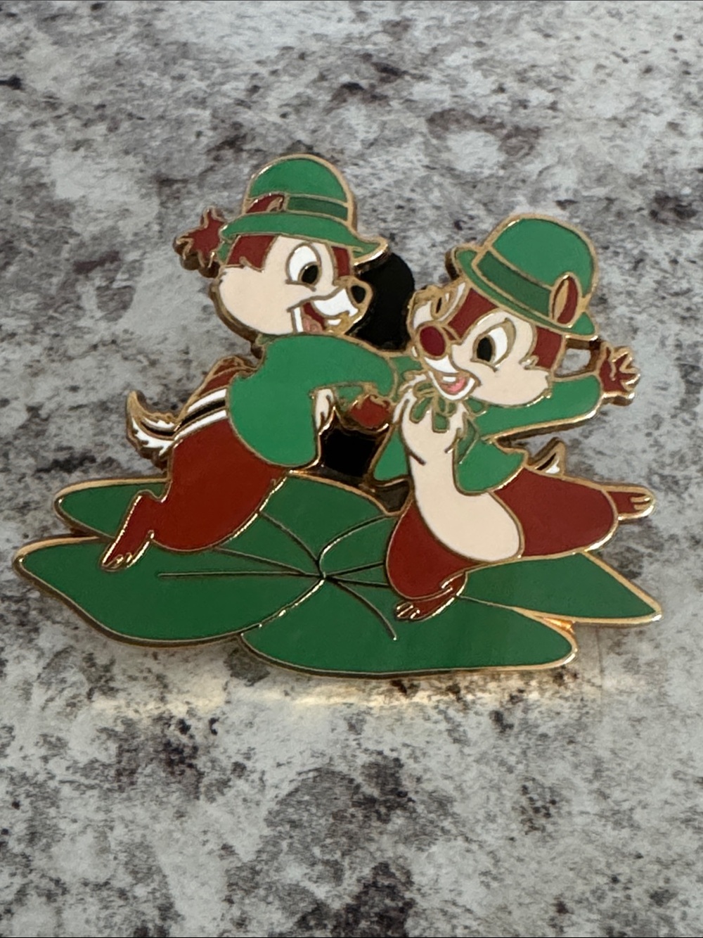 Disney Chip 'n Dale celebrating St. Patrick's  Irish leprechauns Day 2005
